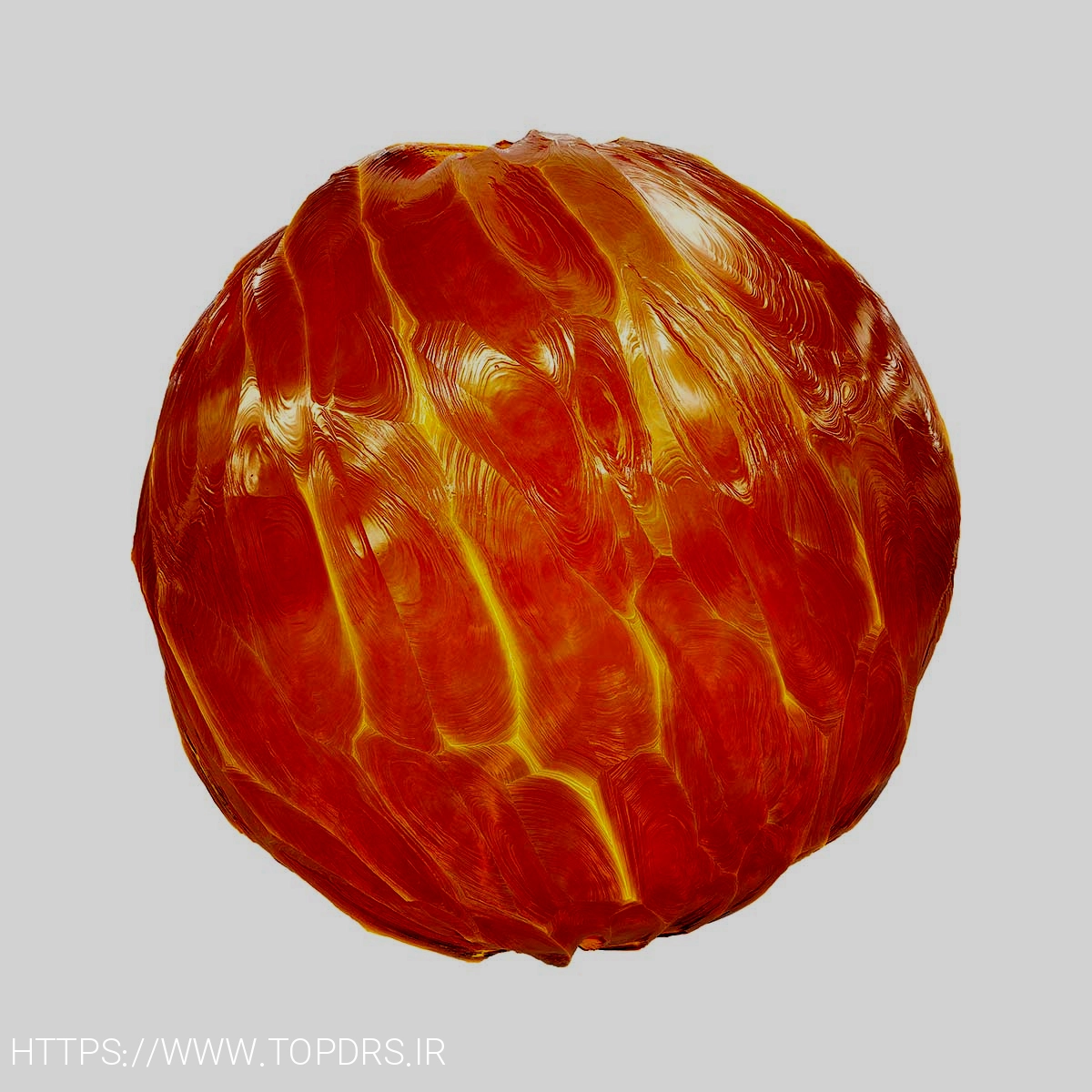 Orange Crystal PBR Texture